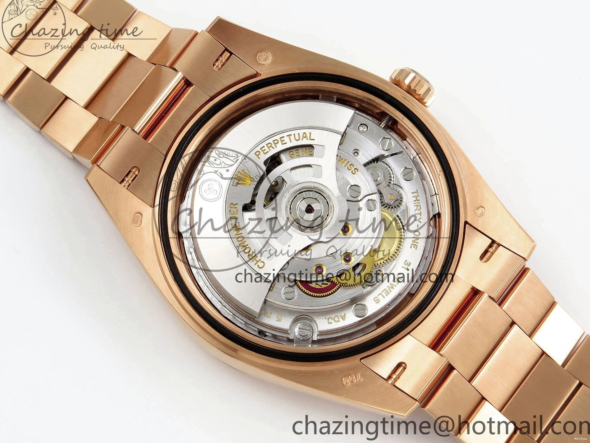 MiroTime 1228 Day Date 40 RG 228235 ARF 1:1 Best Edition Green Roman Dial on President Bracelet VR WrinkleFree 1509